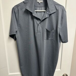 Gray Short Sleeve Polo Shirt with Soft Collar and Relaxed Fit - FISH HIPPIE